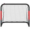 vidaXL Fotballmål med nett rødt og svart 90x48x71 cm stål