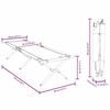vidaXL Sammenleggbar camping seng Skog 193 x 69 x 45 cm Oxford-stoff