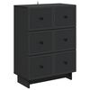 vidaXL Skuffeskap Svart 66 x 34,5 x 90 cm Konstruert tre