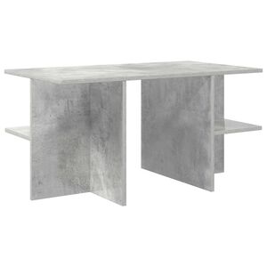 vidaXL Kaffebord Betonggr&aring; 87 x 50 x 45 cm Konstruert tre