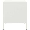 vidaXL Nattbord 2 stk hvit 35x39x43,5 cm st&aring;l