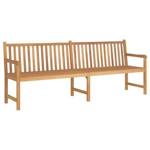 vidaXL Hagebenk 228 cm heltre teak