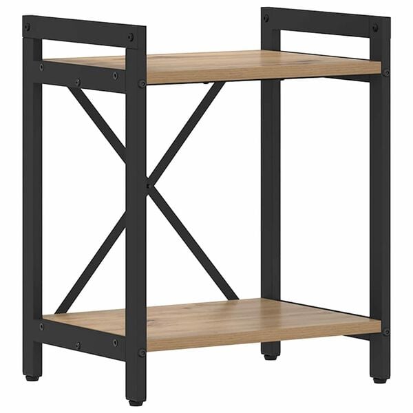 vidaXL Bokhylle Artisan Eik 40 x 30 x 50 cm Konstruert tre