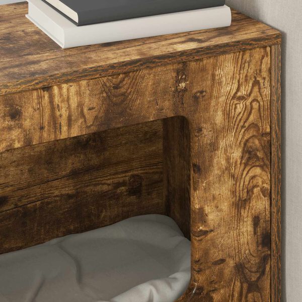 vidaXL Katt Hus R&oslash;kt eik 51 x 30 x 52 cm Konstruert tre