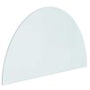 vidaXL Peisglassplate Gjennomsiktig 1000 x 600 mm Glass