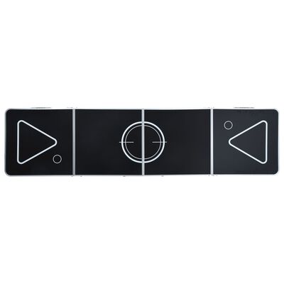 vidaXL Foldbart ølpongbord 240 cm svart