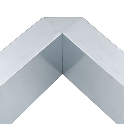 vidaXL Sneglegjerde galvanisert stål 150x150x25 cm
