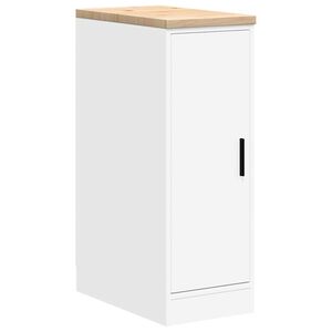 vidaXL Garasje Oppbevaringsskap Hvit 30x51x85 cm Heltre Furu