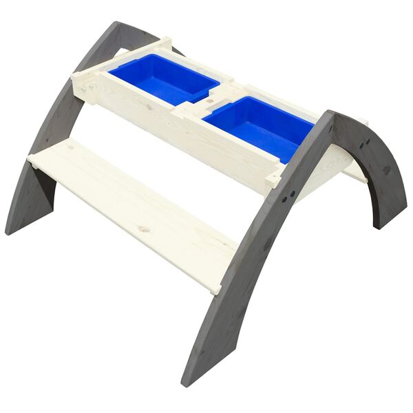 AXI Barnas piknikbord Delta grå og hvit A031.023.00