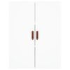 vidaXL Highboard hvit 69,5x34x180 cm konstruert tre
