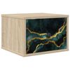 vidaXL Vegghengt nattbord WIJHE Sonoma eik 36 x 33 x 25 cm