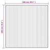 vidaXL Teppe firkantet brun 100x100 cm bambus