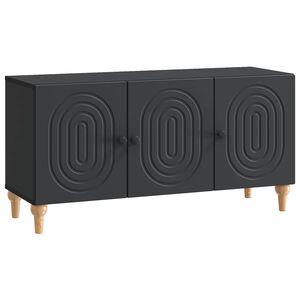 vidaXL TV-skap 99 x 34,5 x 50 cm Svart Konstruert tre
