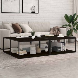 vidaXL Hylleplater 8 stk svart 80x50x1,5 cm konstruert tre