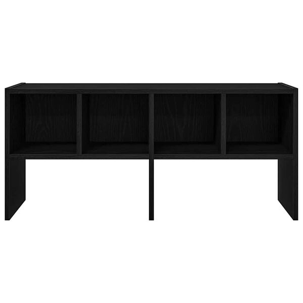 vidaXL Skostativ Stablebar Sort Eik 89,5x30x40 cm