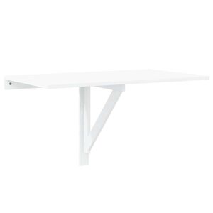 vidaXL Sammenleggbart veggbord h&oslash;yglans hvit100x60x56cm konstruert tre