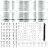 vidaXL Gjerde med stolpe gr&oslash;nn 1,5 x 100 m St&aring;l og PVC