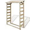 vidaXL Vedskjul 150x44x176 cm impregnert furu