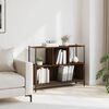 vidaXL Bokhylle brun eik 102x28x77,5 cm konstruert tre