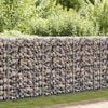 vidaXL Gabion med topp- og bunndekke galvanisert st&aring;l 900x50x100 cm