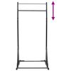 vidaXL Pull-Up Bar Stasjon Svart 101 x 102 x 235 cm Pulverlakkert stål