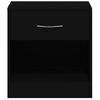 vidaXL Nattbord 2 stk med skuff svart