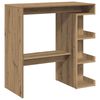 vidaXL Barbord med oppbevaring artisan eik 100x48x101,5 cm