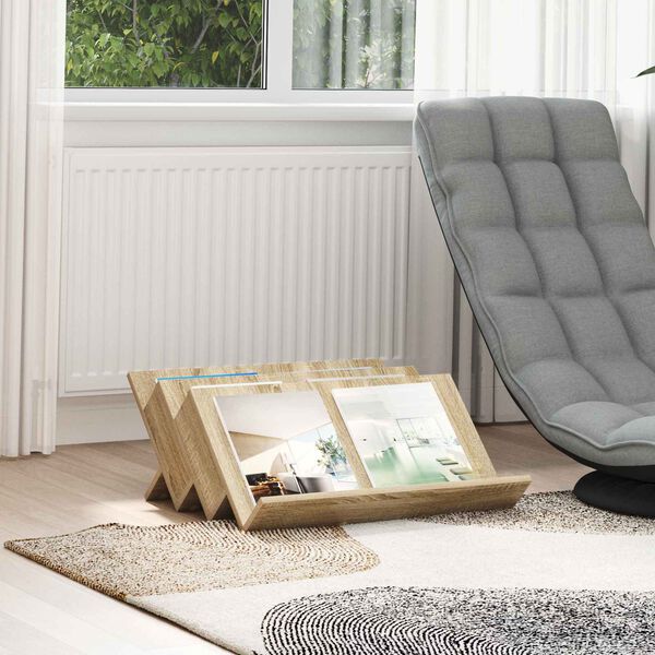 vidaXL Magasinreol Sonoma eik 65 x 53 x 28,5 cm Konstruert tre