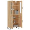 vidaXL Highboard sonoma eik 69,5x34x180 cm konstruert tre