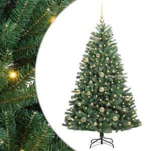 vidaXL Kunstig sammensatt juletre gr&oslash;nn 150 cm PVC og metall