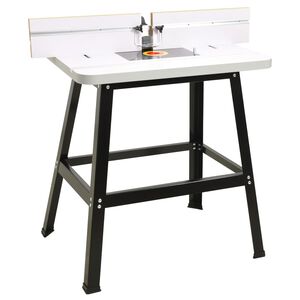 vidaXL Fresebord st&aring;l og MDF 81x61x88 cm
