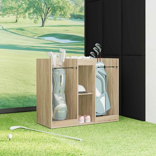 vidaXL Golfskap Ensfarget Sonoma eik 102 x 45 x 85,5 cm