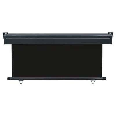 vidaXL Sidemarkise for balkong 160x250 cm svart