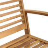 vidaXL Hagebenk Naturlig 110 x 64 x 76.5 cm Heltre teak