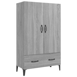 vidaXL Highboard gr&aring; sonoma 70x31x115 cm konstruert tre