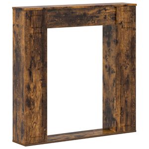 vidaXL Peisramme R&oslash;kt Eik 100 x 20 x 100 cm Konstruert tre