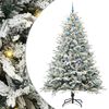 vidaXL Kunstig Forh&aring;ndsbelyst Juletre med Ballettsett Gr&oslash;nn 240 cm