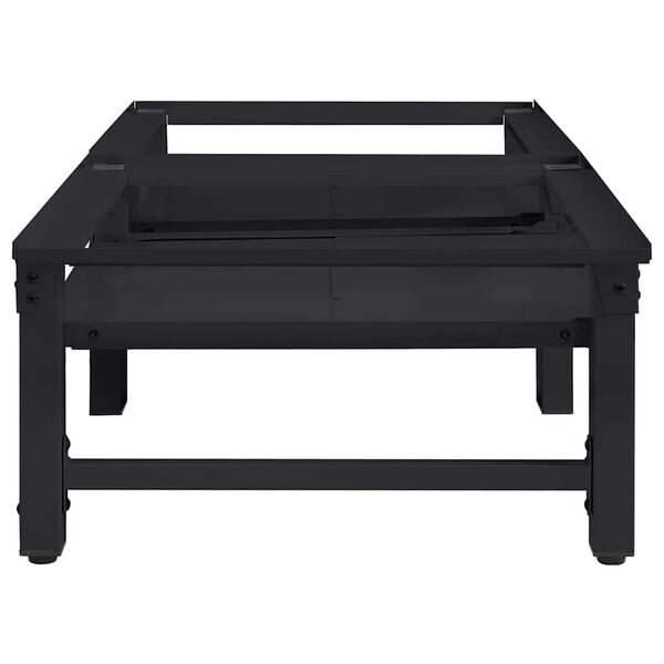 vidaXL Vaskemaskin Pedestal 2 pcs Svart 64 x 55 x 32.5 cm Stål