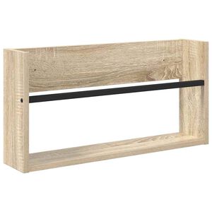 vidaXL Magasinreol med hylle Sonoma eik 60 x 12 x 30 cm Konstruert tre