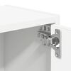 vidaXL Bokhylle hvit 40x24x52 cm konstruert tre
