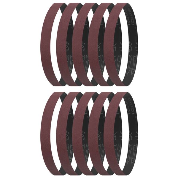 vidaXL Slipeb&aring;nd 10 stk P100 40x760 mm