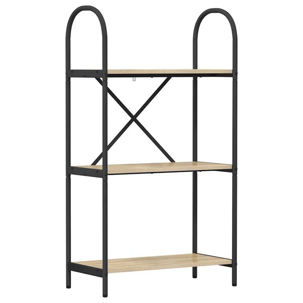 vidaXL Bokhylle Sonoma eik 60 x 30 x 109 cm Konstruert tre