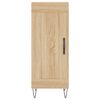 vidaXL Highboard sonoma eik 34,5x34x180 cm konstruert tre