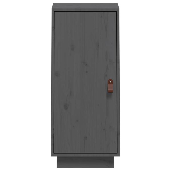 vidaXL Skjenk grå 34x40x75 cm heltre furu