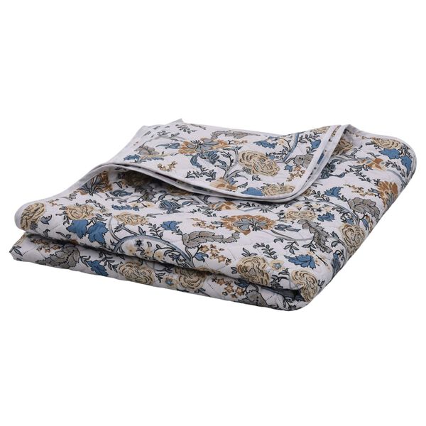 vidaXL Sengeteppe flerfarget 230x260 cm ultrasonisk vattert stoff