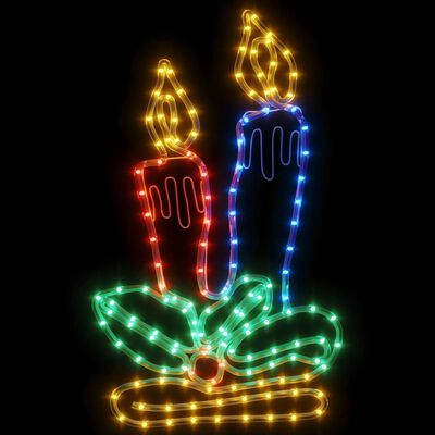 vidaXL Levende lys julefigur med 144 lysdioder 70x42 cm