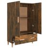 vidaXL Highboard r&oslash;kt eik 70x31x115 cm konstruert tre