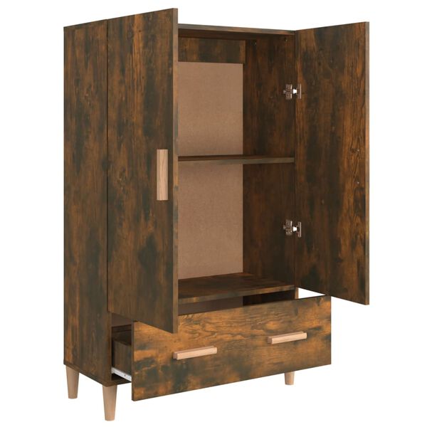 vidaXL Highboard r&oslash;kt eik 70x31x115 cm konstruert tre