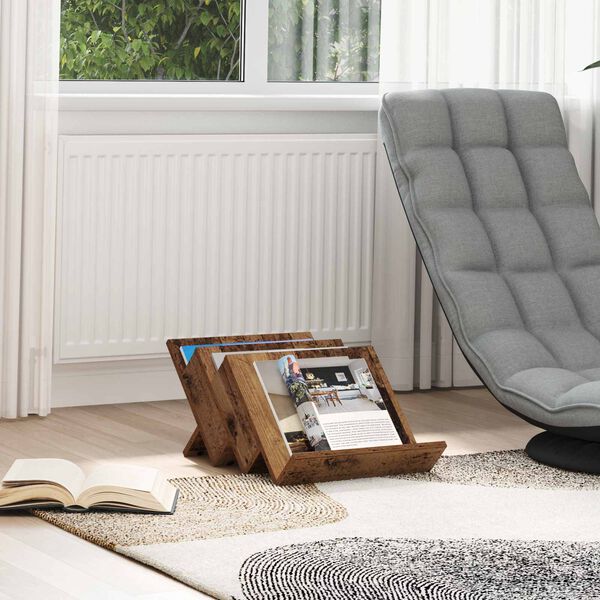 vidaXL Magasinreol Gammelt tre 53 x 40 x 28.5 cm Konstruert tre