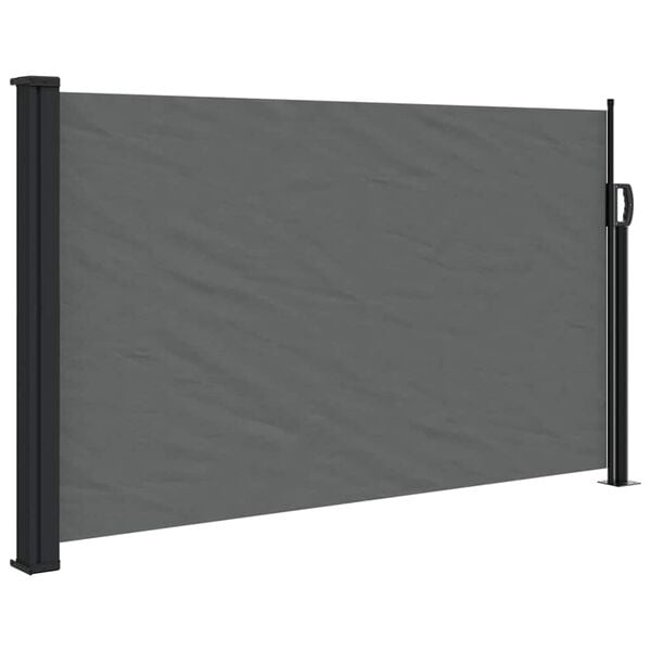 vidaXL Uttrekkbar sidemarkise antrasitt 120x600 cm